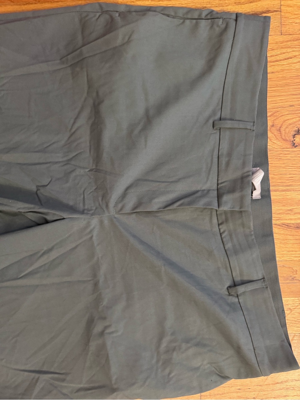 H&M Olive Green Ribbed Waistband Pants